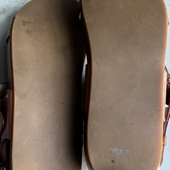 Michael Kors Tan Brown Strappy Leather Sandals Size 7.5 M - Picture 8 of 12